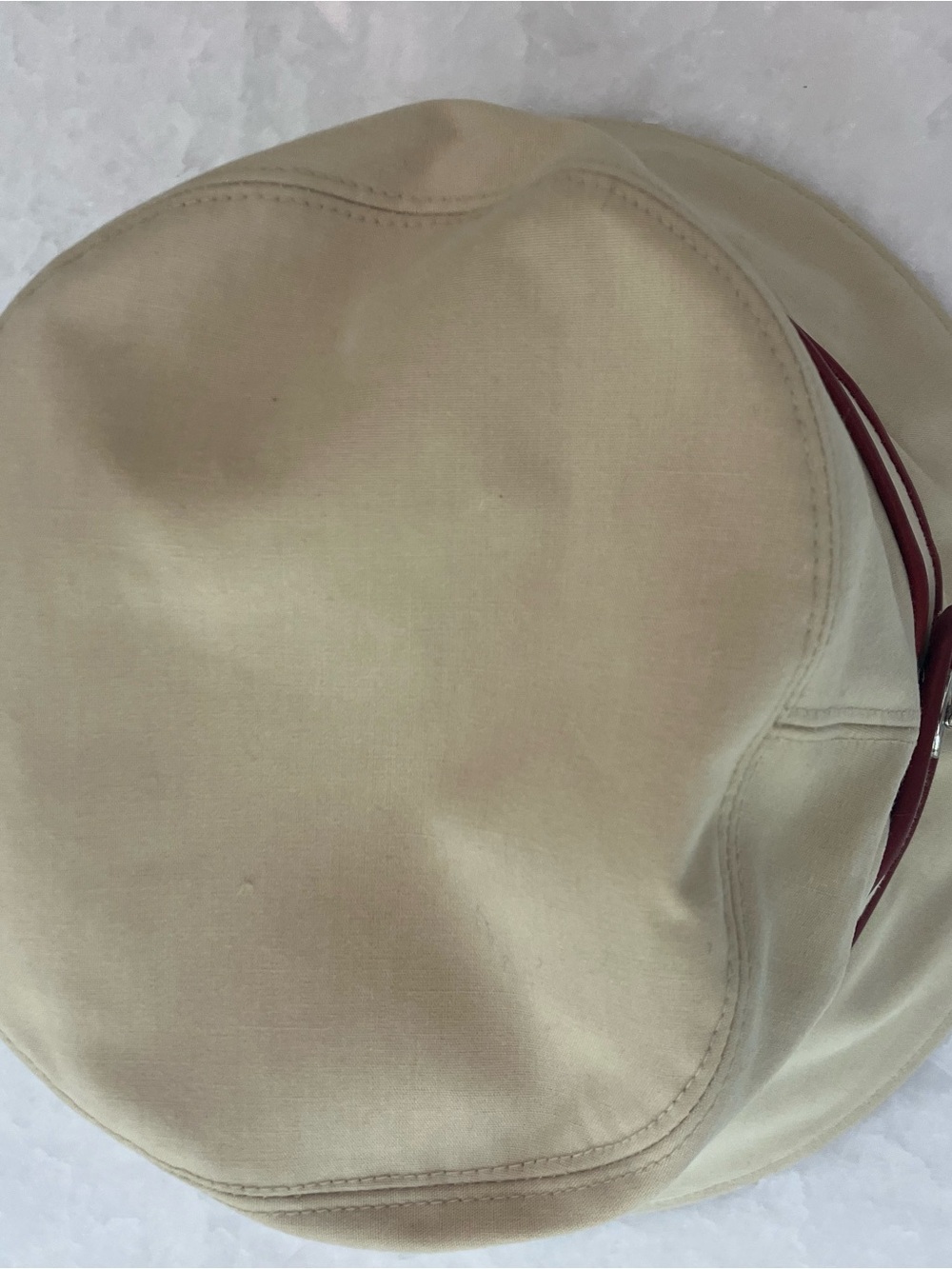 Coach Beige Bucket Hat with Red Trim - vintage - Picture 5 of 7